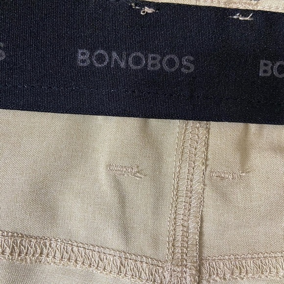 Men! Bonobos Golf Khaki Slim Pants size 35x30 - Picture 6 of 8